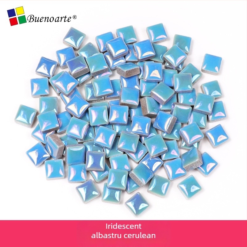 Fragmente ceramice pentru mozaic – realizare manuală, forme neregulate, suprafață glazurată