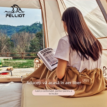 Sac de dormit tip plic, material exterior și căptușeală 100% poliester, greutate 500 g, destinat adulților, potrivit pentru hoteluri, camping, sufragerie și birou.