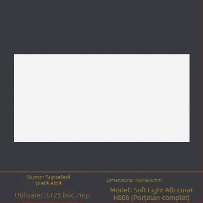 Gresie porțelan glazurată pentru pereți interiori, suprafață cu iluminare difuză, stil vânt liniștit, model 6620-72