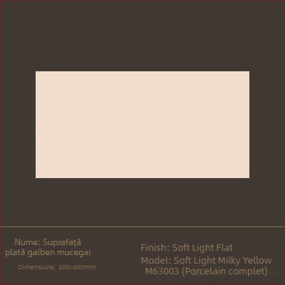 Gresie porțelan glazurată pentru pereți interiori, suprafață cu iluminare difuză, stil vânt liniștit, model 6620-72