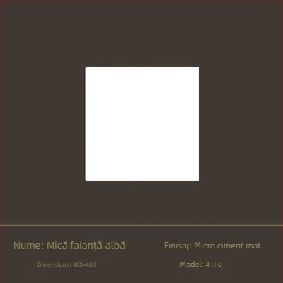 Gresie porțelan glazurată pentru pereți interiori, suprafață cu iluminare difuză, stil vânt liniștit, model 6620-72