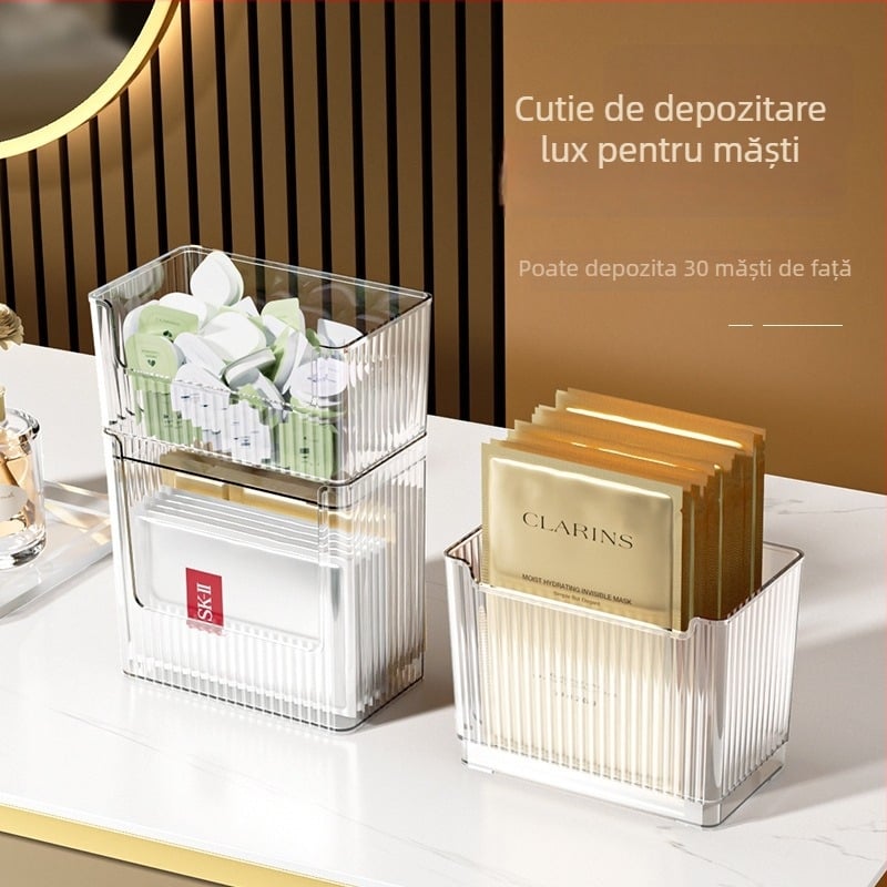 Cutie de depozitare pentru ușa laterală a frigiderului – PET, stil simplu, brand Ben, depozitare în bucătărie și pentru măști