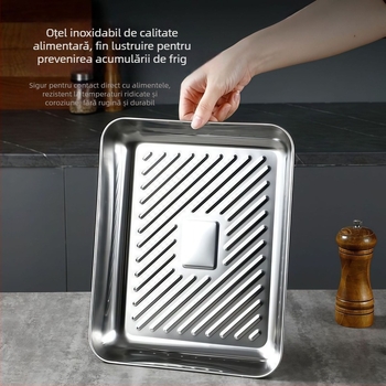 Tavă din oțel inoxidabil pentru găluște – stil chinezesc, depozitare alimentară de calitate, imprimare logo la comandă, procesare la comandă
