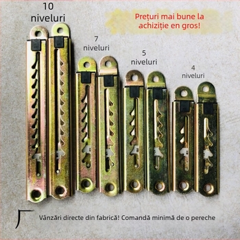 Bară de tragere telescopică pentru reglajul înălțimii, pentru paturi medicale și mese de desen, din fier, ștanțare și electroplacare