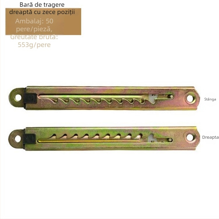 Bară de tragere telescopică pentru reglajul înălțimii, pentru paturi medicale și mese de desen, din fier, ștanțare și electroplacare