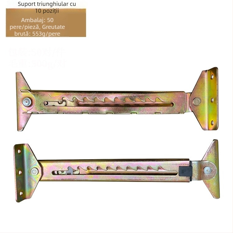 Bară de tragere telescopică pentru reglajul înălțimii, pentru paturi medicale și mese de desen, din fier, ștanțare și electroplacare