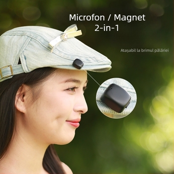 Microfon Lavalier D602 cu baterie încorporată 300–500 mAh, interval de frecvență 30 Hz–15 kHz, SNR sub 60 dB, autonomie 1–3 ore, pentru streaming live și filmări de produs