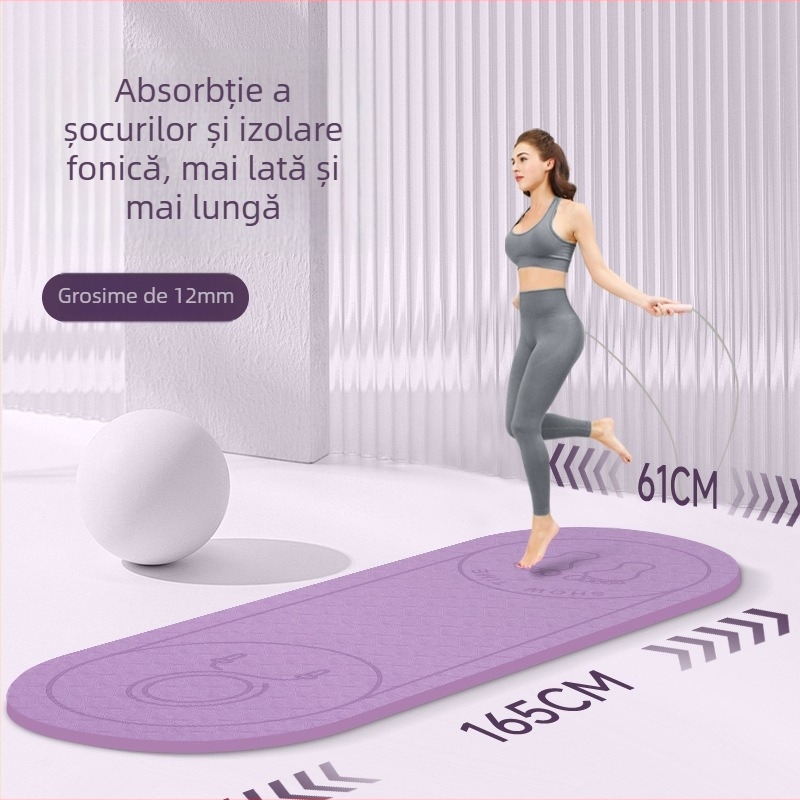 Covoraș de yoga – TPE, 8 mm grosime, 620 g, dimensiuni multiple, personalizare disponibilă