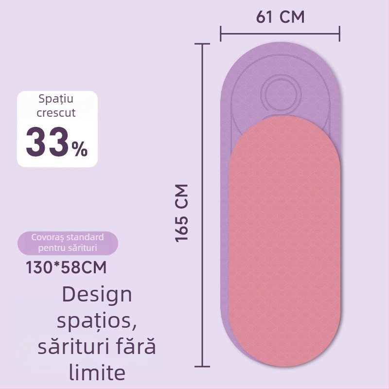 Covoraș de yoga – TPE, 8 mm grosime, 620 g, dimensiuni multiple, personalizare disponibilă