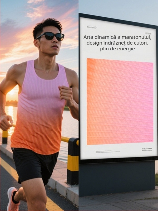 Vesta unisexă de alergare – uscare rapidă, respirabilă, 90% poliester, pentru vară primăvară toamnă