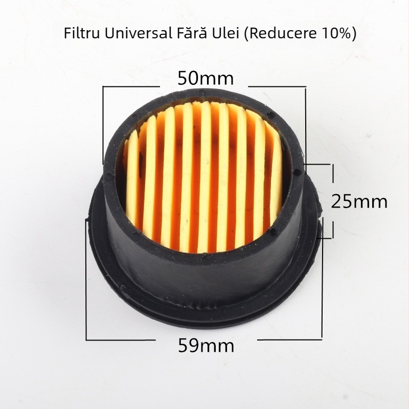 Kit de piese pentru compresor de aer fără ulei, silențios, set de 20 de piese, cu cilindru, inel piston și element filtrant