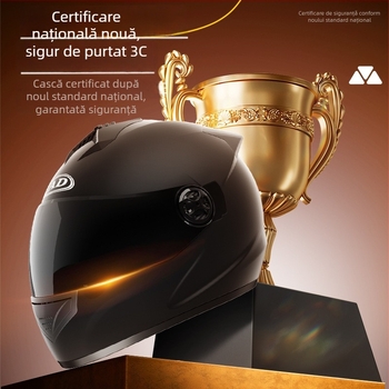 Cască integrală pentru motocicletă ABS+PC, certificat 3C (cod 2024091105021556), utilizare de iarnă pentru adulți, pentru deplasări cu motocicleta