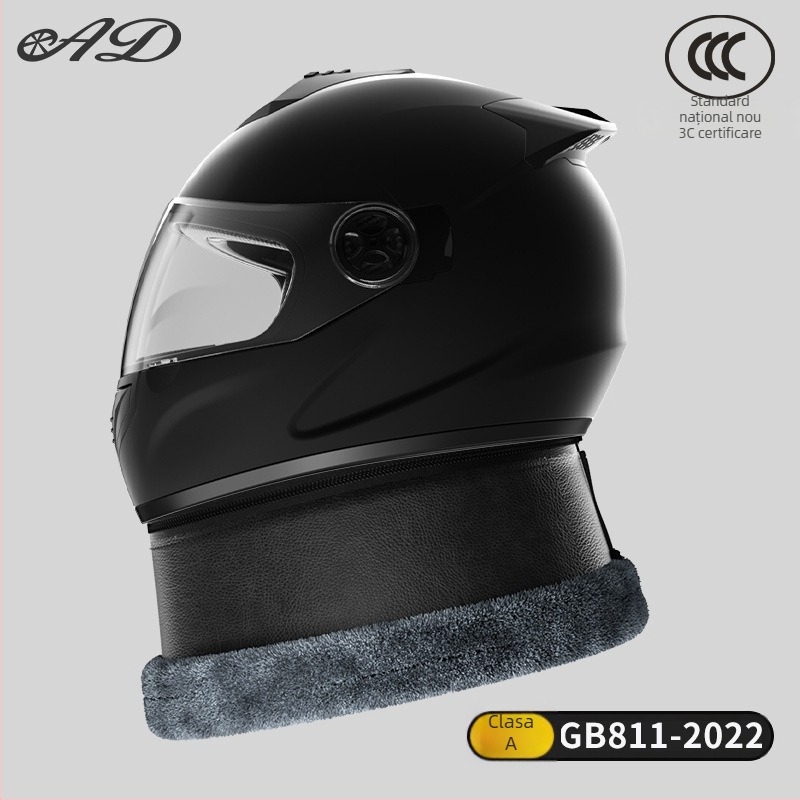Cască integrală pentru motocicletă ABS+PC, certificat 3C (cod 2024091105021556), utilizare de iarnă pentru adulți, pentru deplasări cu motocicleta