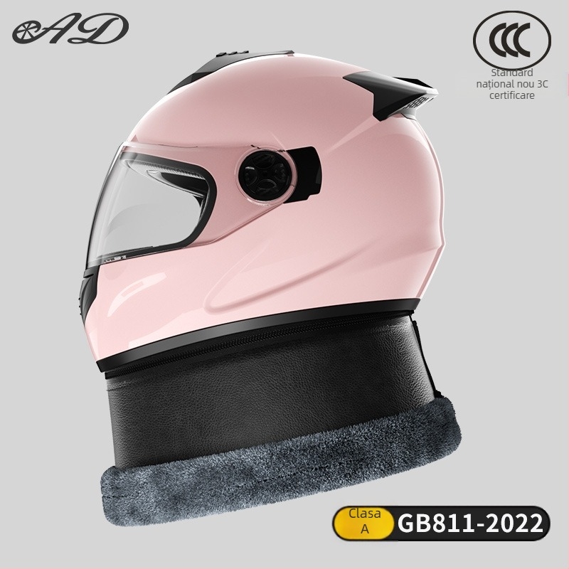 Cască integrală pentru motocicletă ABS+PC, certificat 3C (cod 2024091105021556), utilizare de iarnă pentru adulți, pentru deplasări cu motocicleta