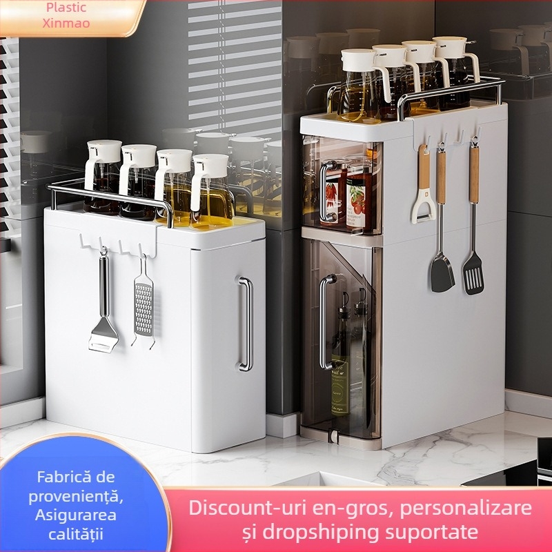 Dulap de depozitare pentru bucătărie, model 8856, din plastic, montaj pe birou, greutate 3759 g