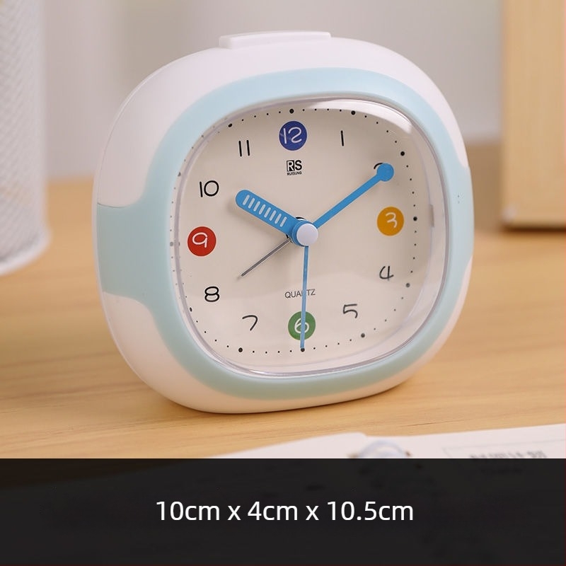 Ceas deșteptător pentru studenți cu afișaj LCD și afișaj analog-digital, carcasă din plastic, alimentare cu baterie uscată, mișcare cu secunde lente