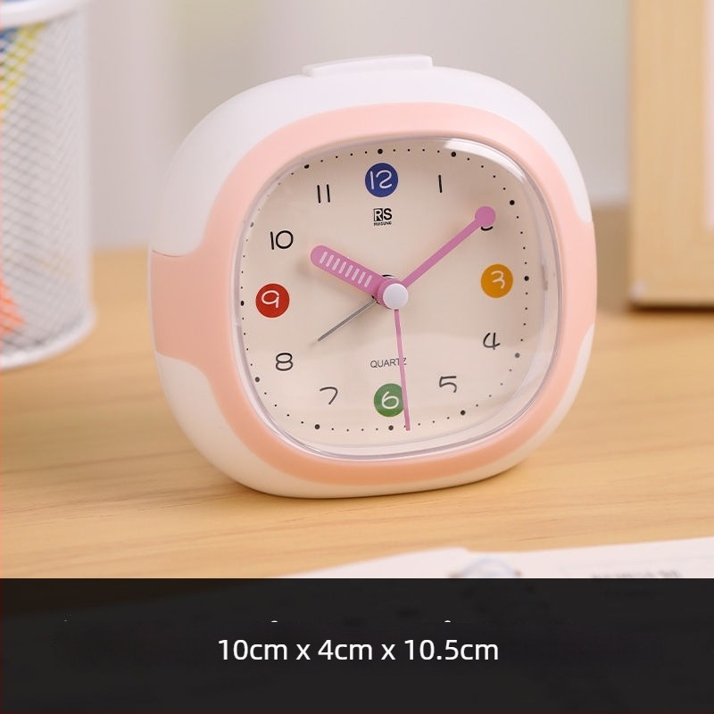 Ceas deșteptător pentru studenți cu afișaj LCD și afișaj analog-digital, carcasă din plastic, alimentare cu baterie uscată, mișcare cu secunde lente