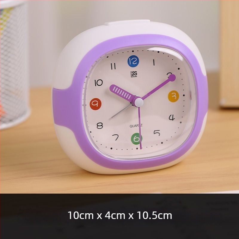 Ceas deșteptător pentru studenți cu afișaj LCD și afișaj analog-digital, carcasă din plastic, alimentare cu baterie uscată, mișcare cu secunde lente