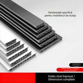 Kick Plate din aliaj de aluminiu pentru dulapuri de bucătărie, stil plat modern minimalist, model Kick Plate, Nr. 161, brand bls/Baodisi