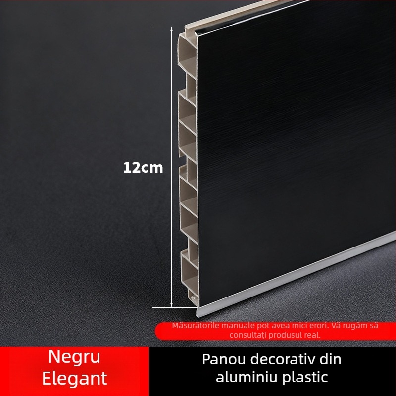 Kick Plate din aliaj de aluminiu pentru dulapuri de bucătărie, stil plat modern minimalist, model Kick Plate, Nr. 161, brand bls/Baodisi