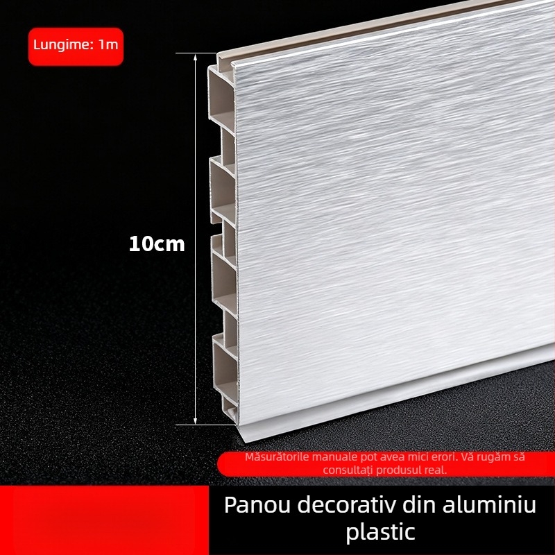 Kick Plate din aliaj de aluminiu pentru dulapuri de bucătărie, stil plat modern minimalist, model Kick Plate, Nr. 161, brand bls/Baodisi