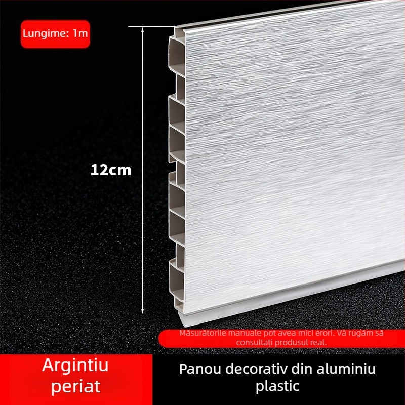 Kick Plate din aliaj de aluminiu pentru dulapuri de bucătărie, stil plat modern minimalist, model Kick Plate, Nr. 161, brand bls/Baodisi