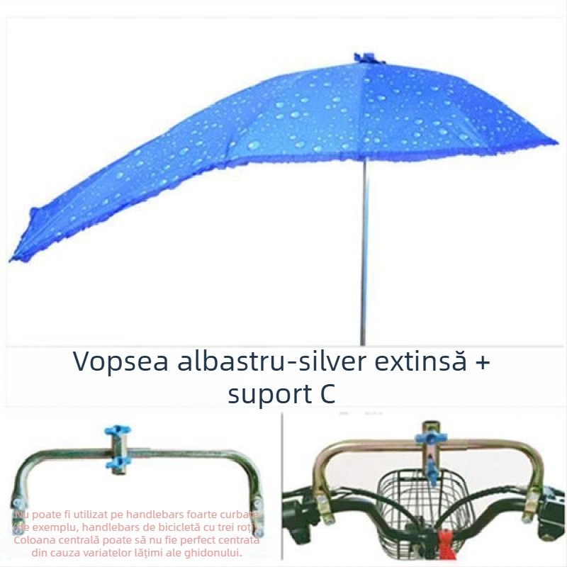 Copertă UV detașabilă pentru vehicule electrice – umbrelă de soare și adăpost de ploaie (UPF > 50)