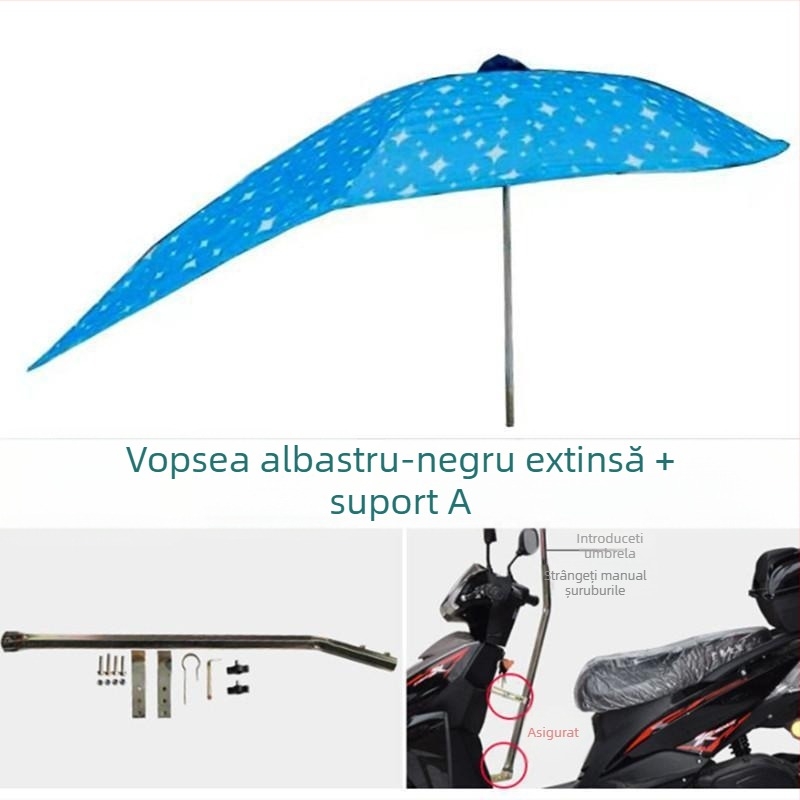 Copertă UV detașabilă pentru vehicule electrice – umbrelă de soare și adăpost de ploaie (UPF > 50)