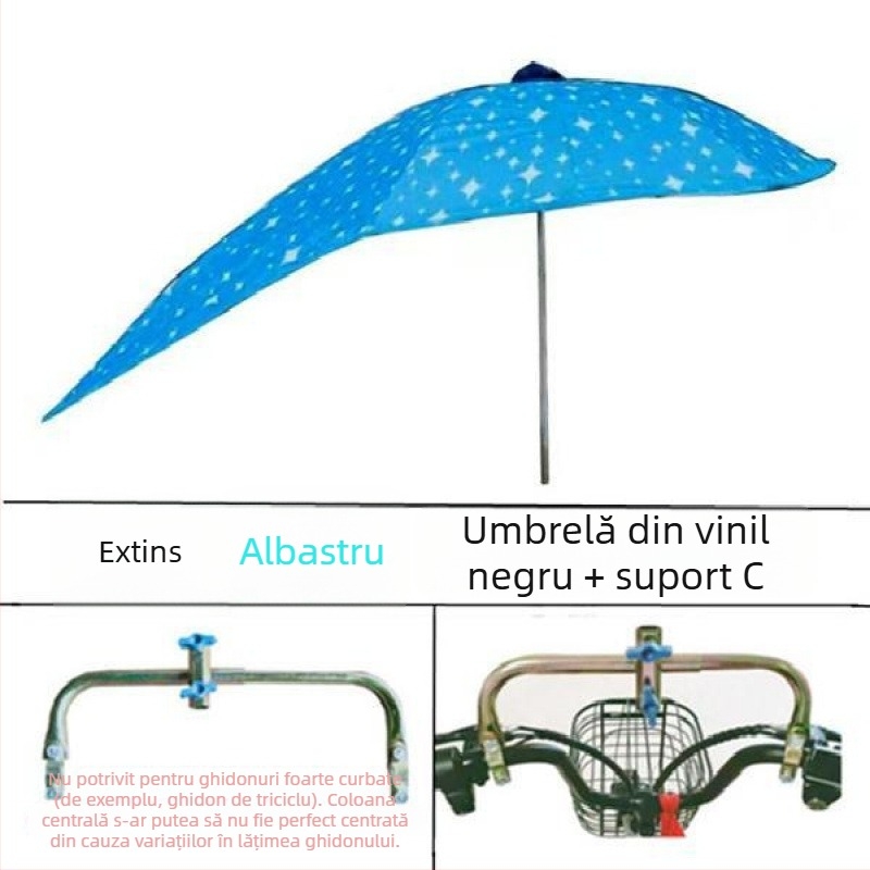 Copertă UV detașabilă pentru vehicule electrice – umbrelă de soare și adăpost de ploaie (UPF > 50)