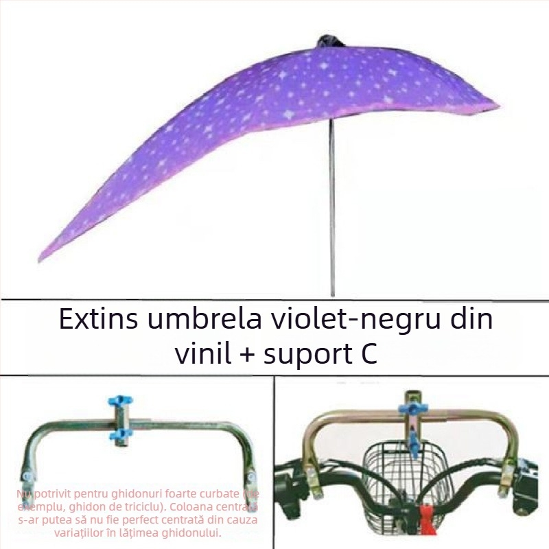Copertă UV detașabilă pentru vehicule electrice – umbrelă de soare și adăpost de ploaie (UPF > 50)