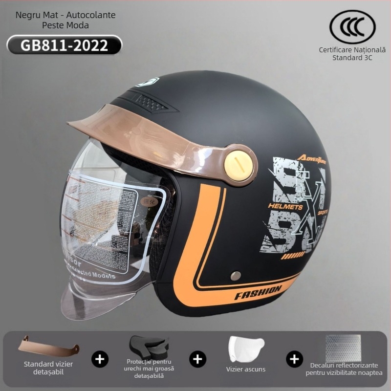 Cască 3/4 pentru vehicule electrice – ABS, Mei'an MA009, unisex