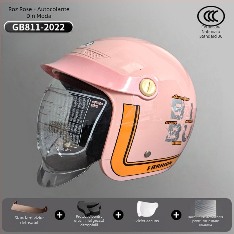 Cască 3/4 pentru vehicule electrice – ABS, Mei'an MA009, unisex