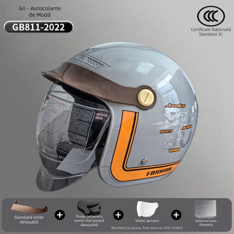 Cască 3/4 pentru vehicule electrice – ABS, Mei'an MA009, unisex