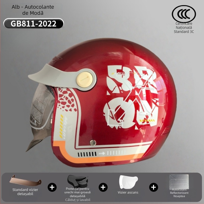 Cască 3/4 pentru vehicule electrice – ABS, Mei'an MA009, unisex