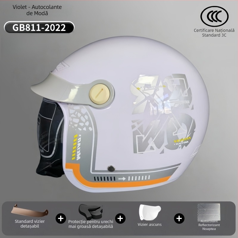 Cască 3/4 pentru vehicule electrice – ABS, Mei'an MA009, unisex