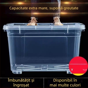Rezervor de apă din plastic transparent, dreptunghiular, cu capac, mâner pentru prindere, capacitate 0–5 L