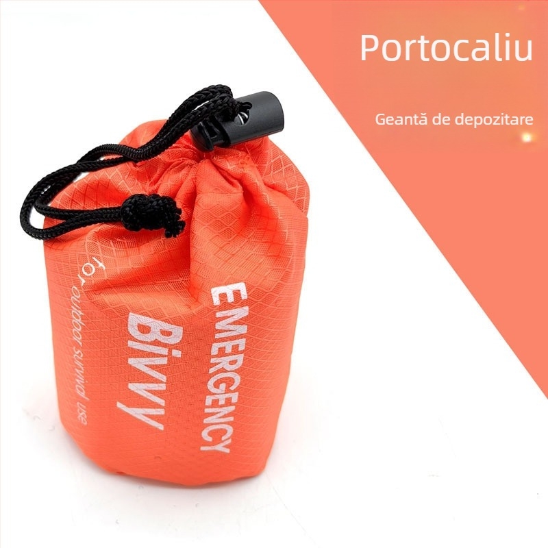 War Dragon Sac de dormit de urgență pentru camping – izolație din folie PE de aluminiu, multifuncțional pentru supraviețuire în aer liber