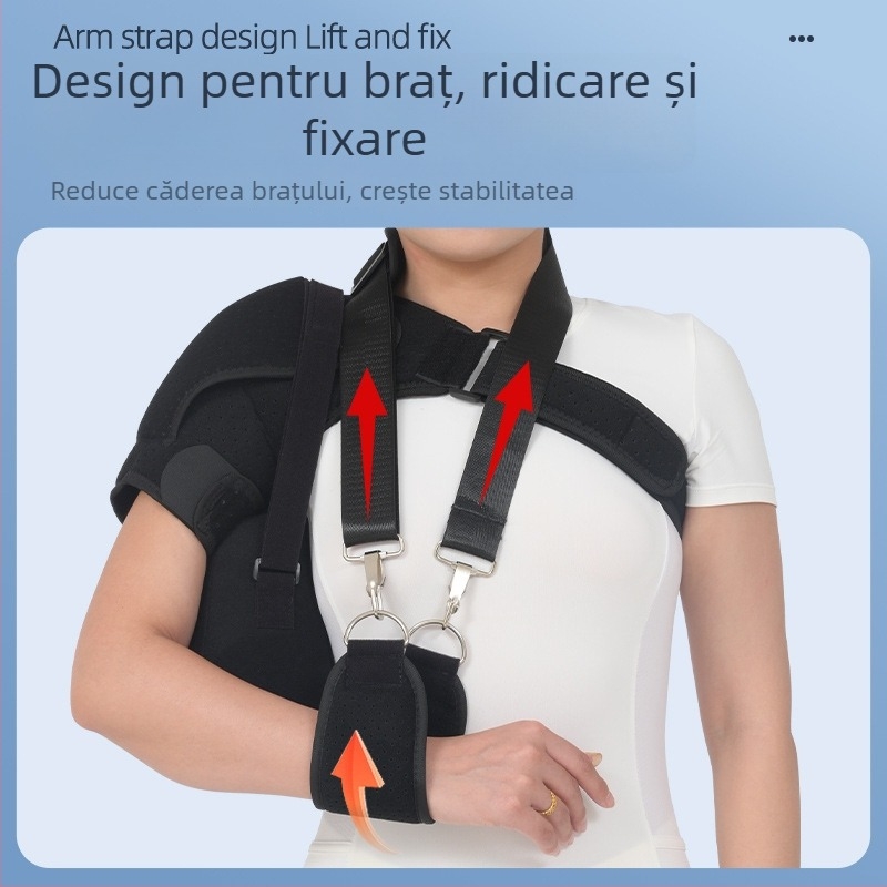 Bandă de fixare a umărului cu spumă, stânga/dreapta, pentru adulți, potrivită pentru volei, curea medicală de fixare a umărului