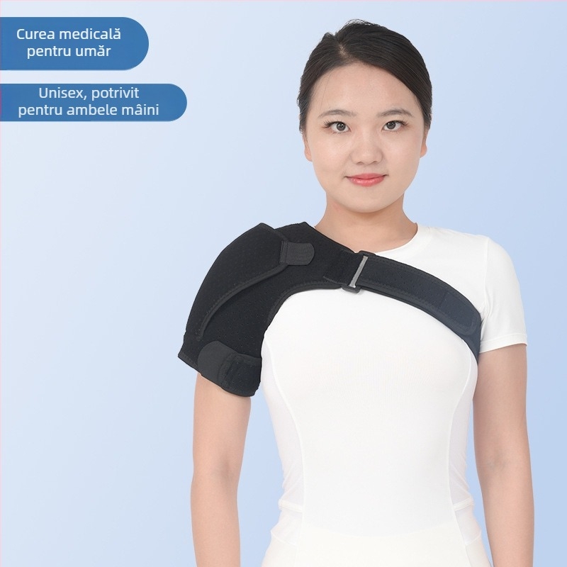 Bandă de fixare a umărului cu spumă, stânga/dreapta, pentru adulți, potrivită pentru volei, curea medicală de fixare a umărului