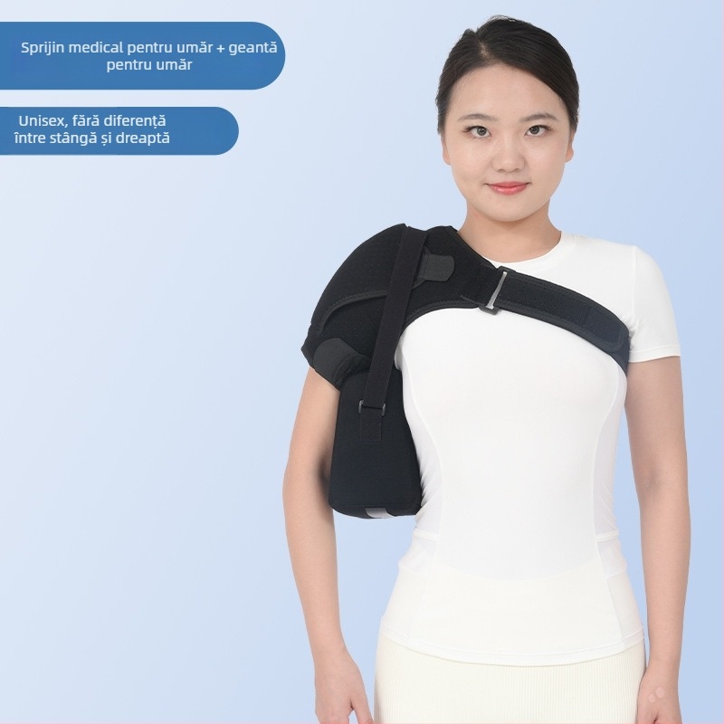 Bandă de fixare a umărului cu spumă, stânga/dreapta, pentru adulți, potrivită pentru volei, curea medicală de fixare a umărului
