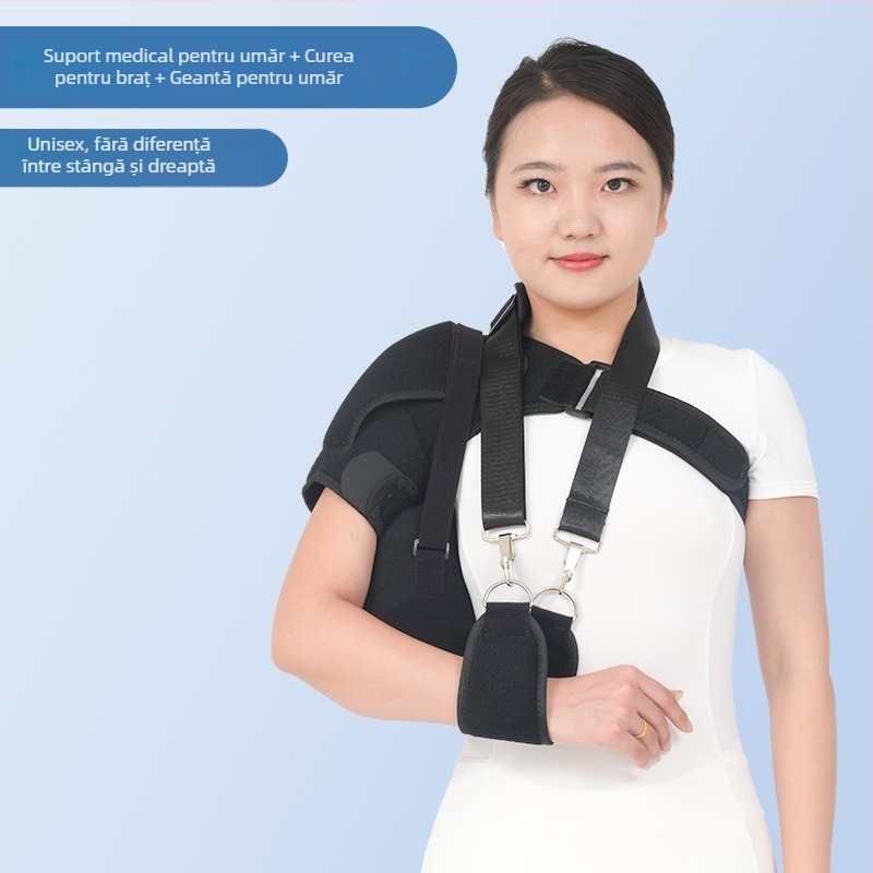 Bandă de fixare a umărului cu spumă, stânga/dreapta, pentru adulți, potrivită pentru volei, curea medicală de fixare a umărului