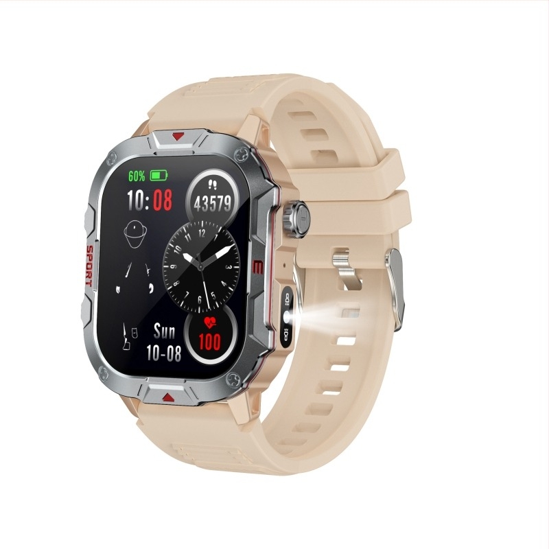 Ceas inteligent sport outdoor pentru bărbați QX11 - apeluri Bluetooth, ritm cardiac, tensiune arterială, oxigen în sânge, ecran TFT de 2,01 inch