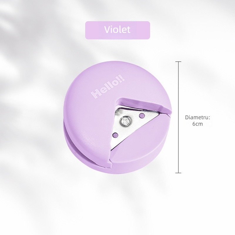 Tăietor pentru colțuri R4 — perforare manuală, model 20240517, 1 perforator, ambalare individuală, etichetă privată licențiată