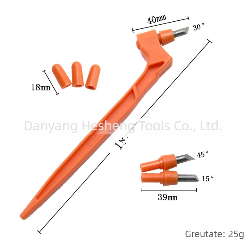 Tăietor manual pentru gravură pe hârtie, instrument de tăiere rotativ la 360°, cu trei capete, pentru hârtie, diametrul mânerului 8, Mr Drill