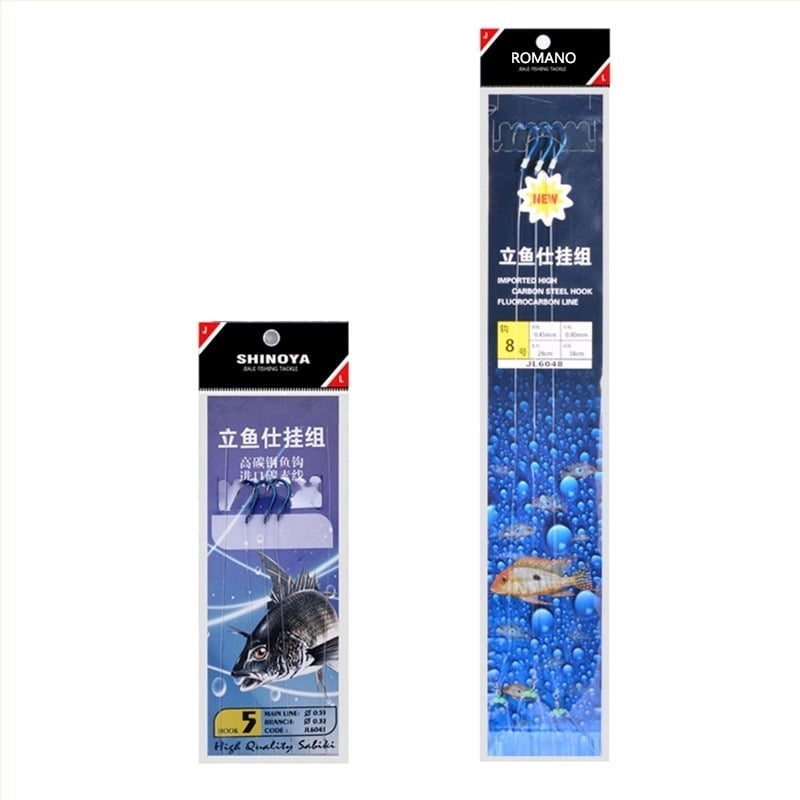 Romano cârlig cu sfoară Nr. 6, cu barbă, pescuit marin din barcă