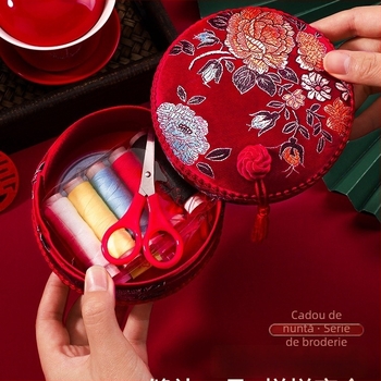 Cutie pentru ace – set de zestre pentru mireasă, depozitare pentru ace circulare, stil drăguț, model F969T6765M6HTS