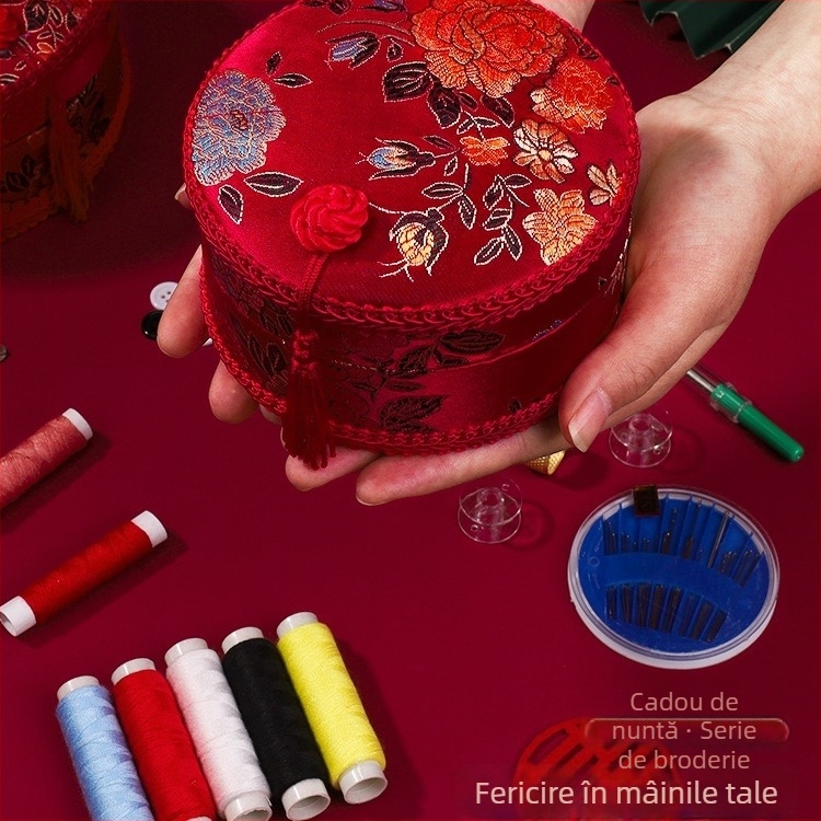 Cutie pentru ace – set de zestre pentru mireasă, depozitare pentru ace circulare, stil drăguț, model F969T6765M6HTS