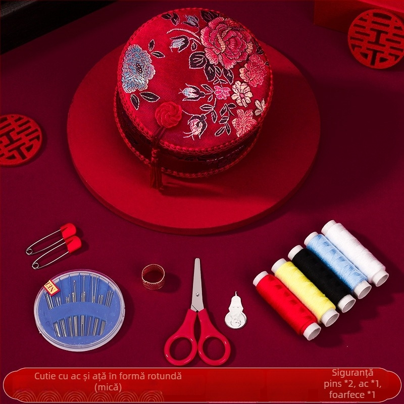 Cutie pentru ace – set de zestre pentru mireasă, depozitare pentru ace circulare, stil drăguț, model F969T6765M6HTS