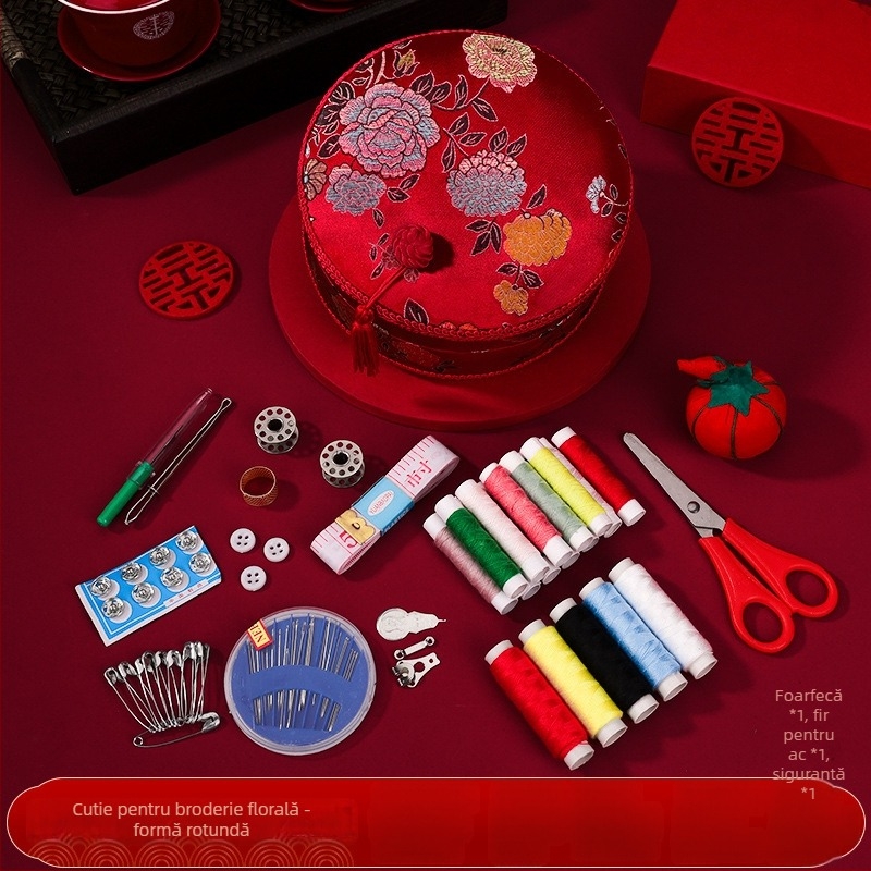 Cutie pentru ace – set de zestre pentru mireasă, depozitare pentru ace circulare, stil drăguț, model F969T6765M6HTS