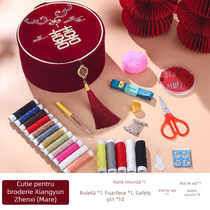 Cutie pentru ace – set de zestre pentru mireasă, depozitare pentru ace circulare, stil drăguț, model F969T6765M6HTS